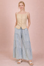 Load image into Gallery viewer, In The Flow Wide Leg Chambray Pants