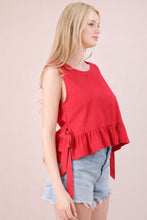 Load image into Gallery viewer, The Darling Detail Side Tie Top-Multiple Colors Available