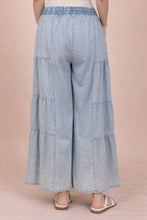 Load image into Gallery viewer, In The Flow Wide Leg Chambray Pants