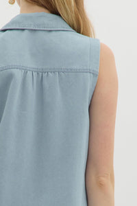 Bow Tied Beauty Denim Dress