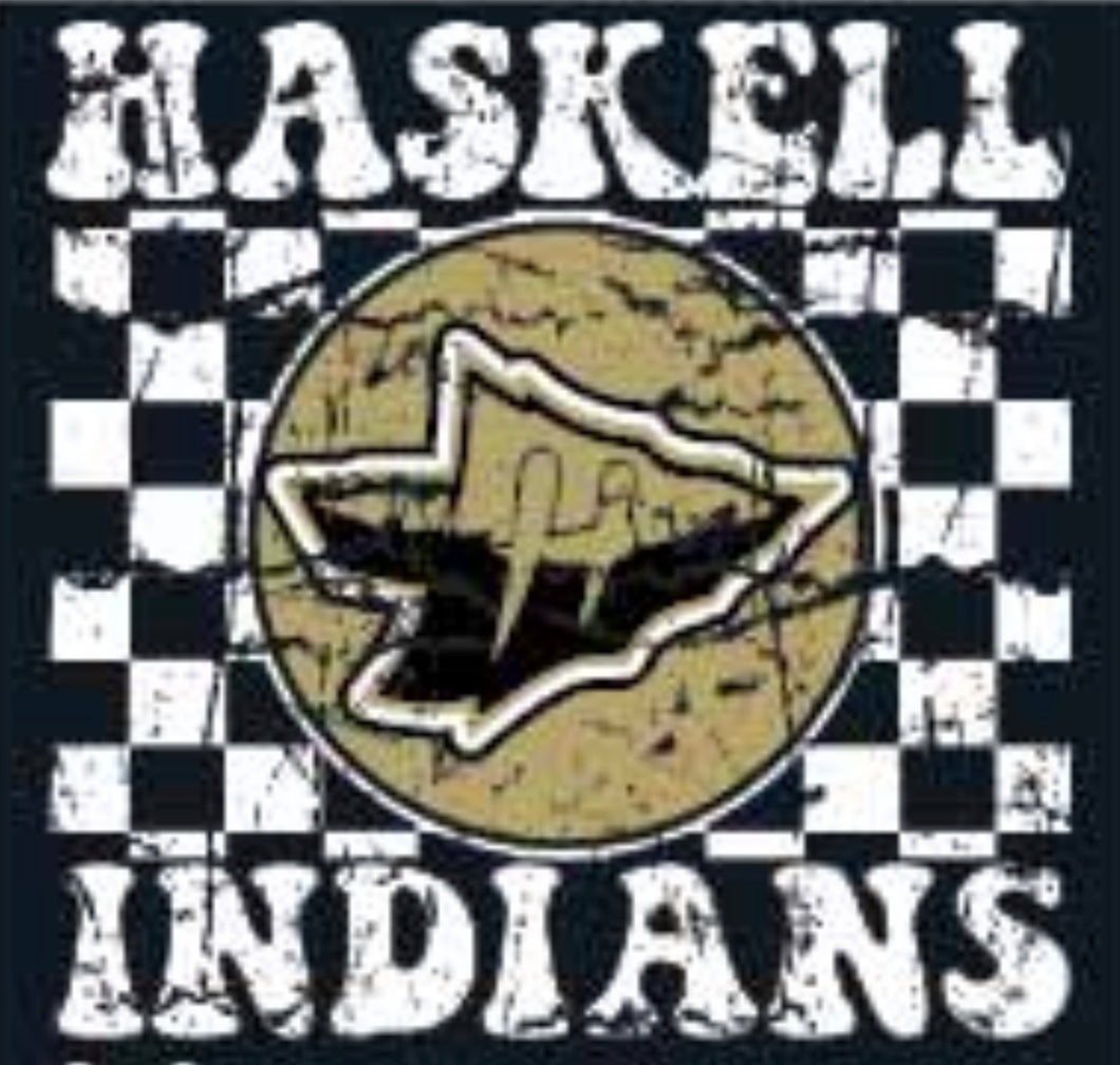 Haskell Indians Bubble Font With Checks