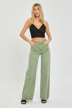 Load image into Gallery viewer, Wide Eyed Olive High Rise Pants