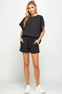 The One And Only Textured Shorts-Multiple Colors Available