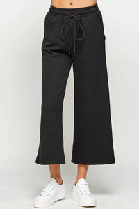 The One And Only Textured Cropped Wide Leg  Pants-Multiple Colors Available