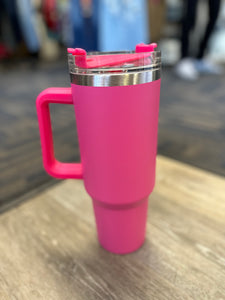 40 Oz. Tumbler With Handle-Multiple Colors Available