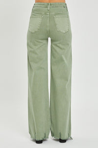 Wide Eyed Olive High Rise Pants