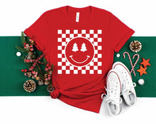 Load image into Gallery viewer, Checkered Christmas Smiley Mommy and Me