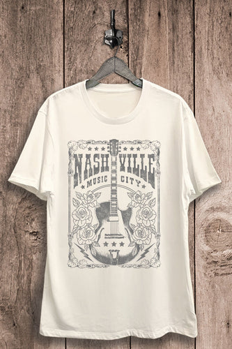 Nashville Music City Graphic Tee