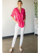 Load image into Gallery viewer, Hot Pink Leopard Chic Top