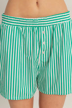 Load image into Gallery viewer, Striped Elastic Waist Shorts-Multiple Colors Available
