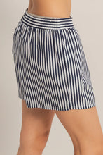 Load image into Gallery viewer, Striped Elastic Waist Shorts-Multiple Colors Available