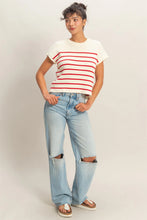 Load image into Gallery viewer, Key To Your Heart Striped Top