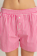 Load image into Gallery viewer, Striped Elastic Waist Shorts-Multiple Colors Available