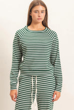 Load image into Gallery viewer, Everyday Stripe Waffle Long Sleeve Top