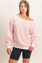 Load image into Gallery viewer, Stripes Ahead Long Sleeve Off The Shoulder Top