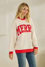 Load image into Gallery viewer, Merry Cloudy Knit Ringer Long Sleeve