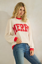 Load image into Gallery viewer, Merry Cloudy Knit Ringer Long Sleeve