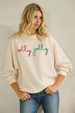 Load image into Gallery viewer, Holly Jolly Cloudy Knit Long Sleeve Top