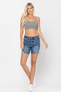 Judy Blue Better Than Ever Shorts-Medium Wash