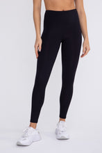 Load image into Gallery viewer, Ribbed High-Waist Black Full Length Leggings