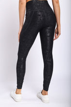 Load image into Gallery viewer, Metallic Foil High-waist Leggings With Pockets