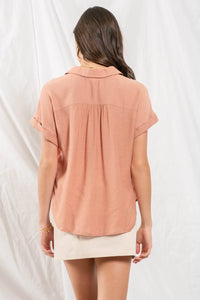 Jade Woven Top-2 Colors Available-Sizes Small-3X