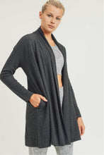 Load image into Gallery viewer, Longline Open Front Cardigan-2 Colors Available