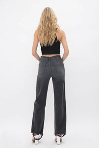 Taking Over High Rise Wide Leg Black Jeans