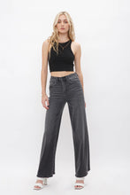 Load image into Gallery viewer, Taking Over High Rise Wide Leg Black Jeans