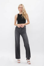 Load image into Gallery viewer, Taking Over High Rise Wide Leg Black Jeans