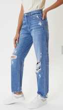 Load image into Gallery viewer, KanCan High Rise Distressed Boyfriend Jeans