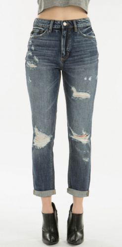 KanCan High Rise Girlfriend Fit Jeans