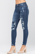 Load image into Gallery viewer, Judy Blue Patched Distressed Skinny Jeans