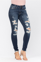 Load image into Gallery viewer, Judy Blue Mid-Rise Destroyed Skinny Jeans