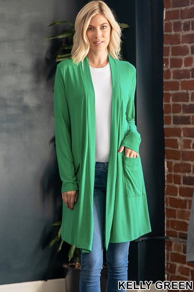 Basic Solid Cardigan-Multiple Colors Available