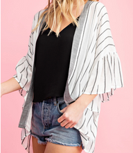 Load image into Gallery viewer, Without A Doubt Striped Bell Kimono