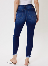 Load image into Gallery viewer, Adrian High Rise Fray Hem Ankle Skinny Jeans