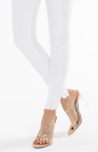 Asher White High Rise Skinny Jeans
