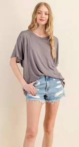 Dakota Short Sleeve Top-multiple colors available