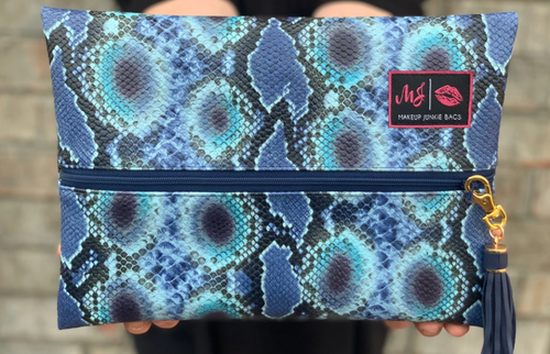 Indigo Viper Makeup Junkie Bags