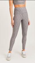 Load image into Gallery viewer, Textured Star Gray Full Length Leggings