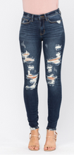 Load image into Gallery viewer, Good For You Judy Blue Distressed Skinny Jeans