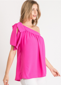 Non-Stop One Shoulder Top-2 Colors Available
