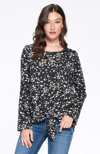 Spotting Her Beauty Long Sleeve Top