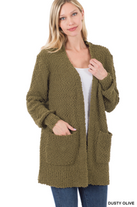 Popcorn Cardigan-3 Colors Available