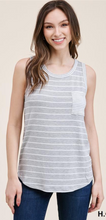 Load image into Gallery viewer, It&#39;s the Stripes for Me Tank Top-2 Colors Available