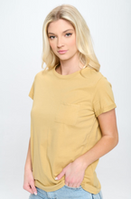 Load image into Gallery viewer, Keep It Light Mustard Short Sleeve Top