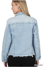Load image into Gallery viewer, Distressed Denim Jacket-2 Colors Available