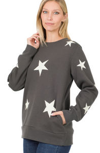 *Deals & Steals* Izzy Star Sweatshirt-Multiple Colors Available