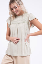 Load image into Gallery viewer, Spring Fever Flutter Sleeve Top-2 Colors Available